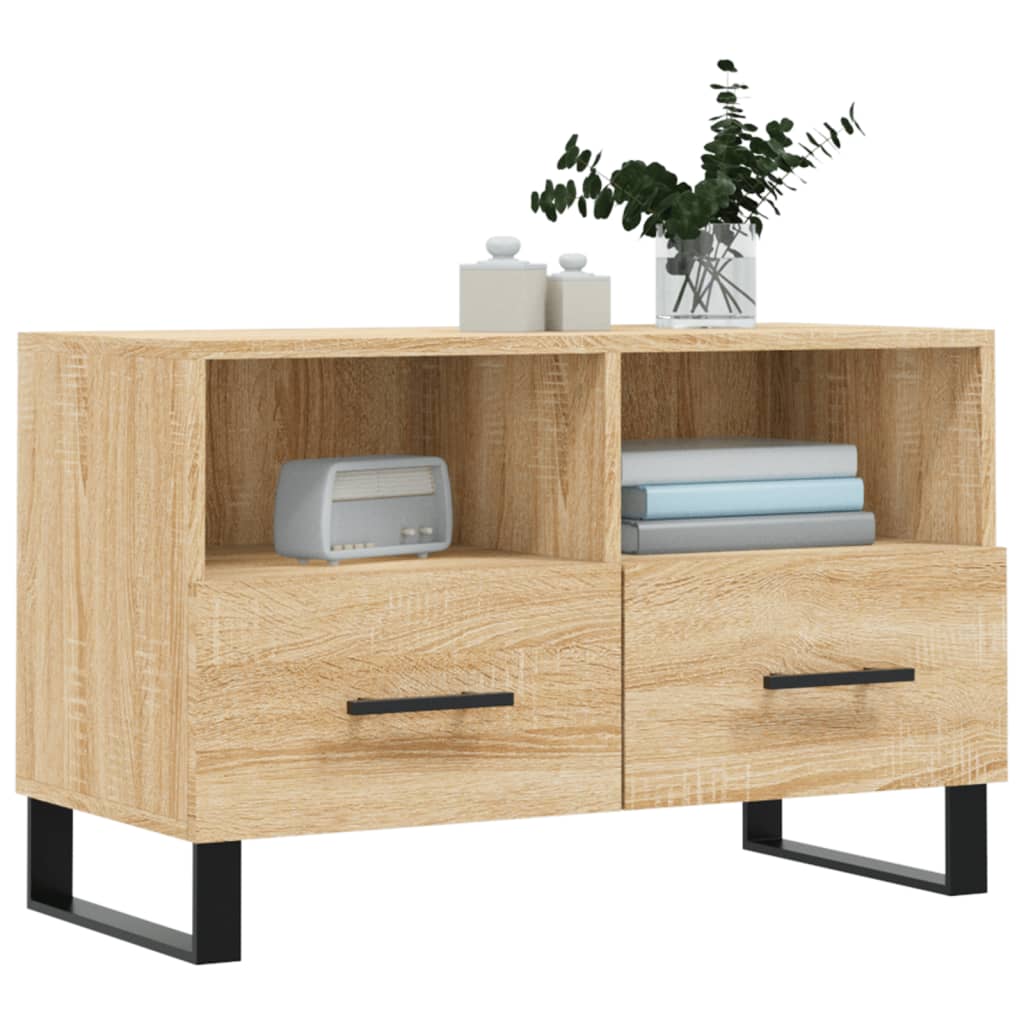 TV-Schrank Sonoma-Eiche 80x36x50 cm Holzwerkstoff
