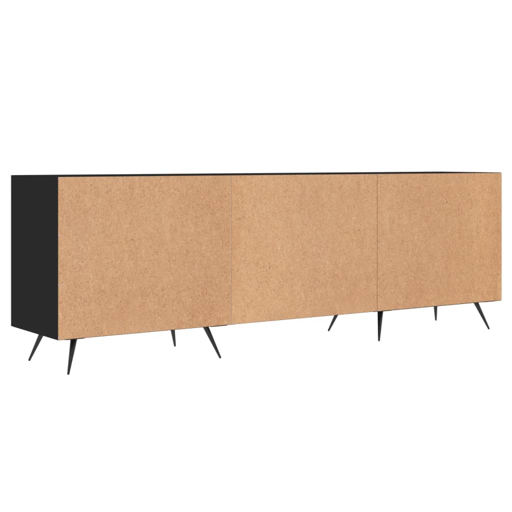 TV-Schrank Schwarz 150x30x50 cm Holzwerkstoff