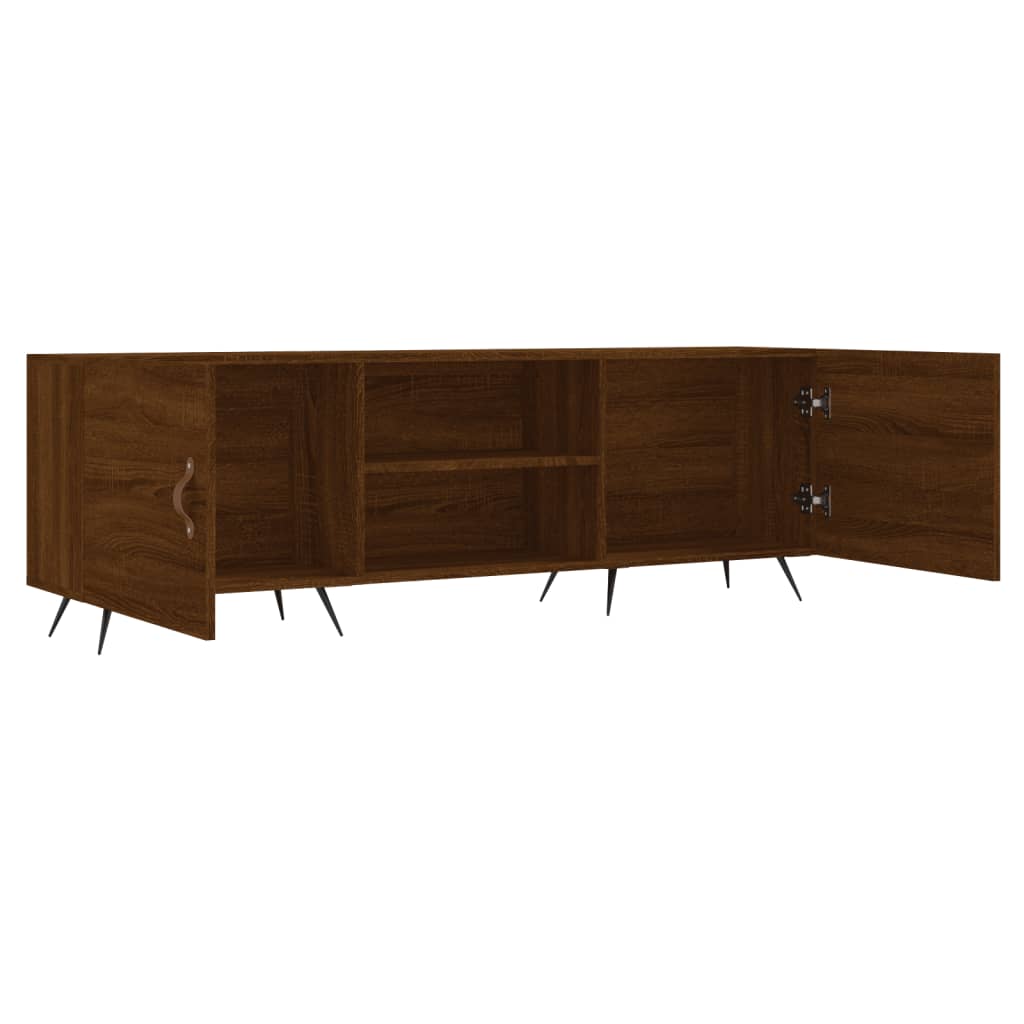 TV-Schrank Braun Eichen-Optik 150x30x50 cm Holzwerkstoff