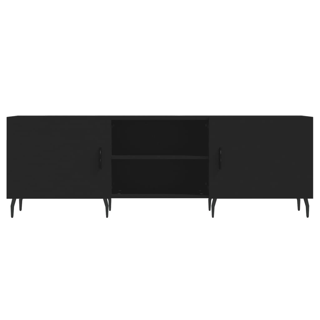 TV-Schrank Schwarz 150x30x50 cm Holzwerkstoff