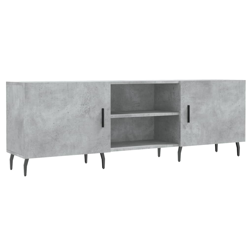 TV-Schrank Betongrau 150x30x50 cm Holzwerkstoff