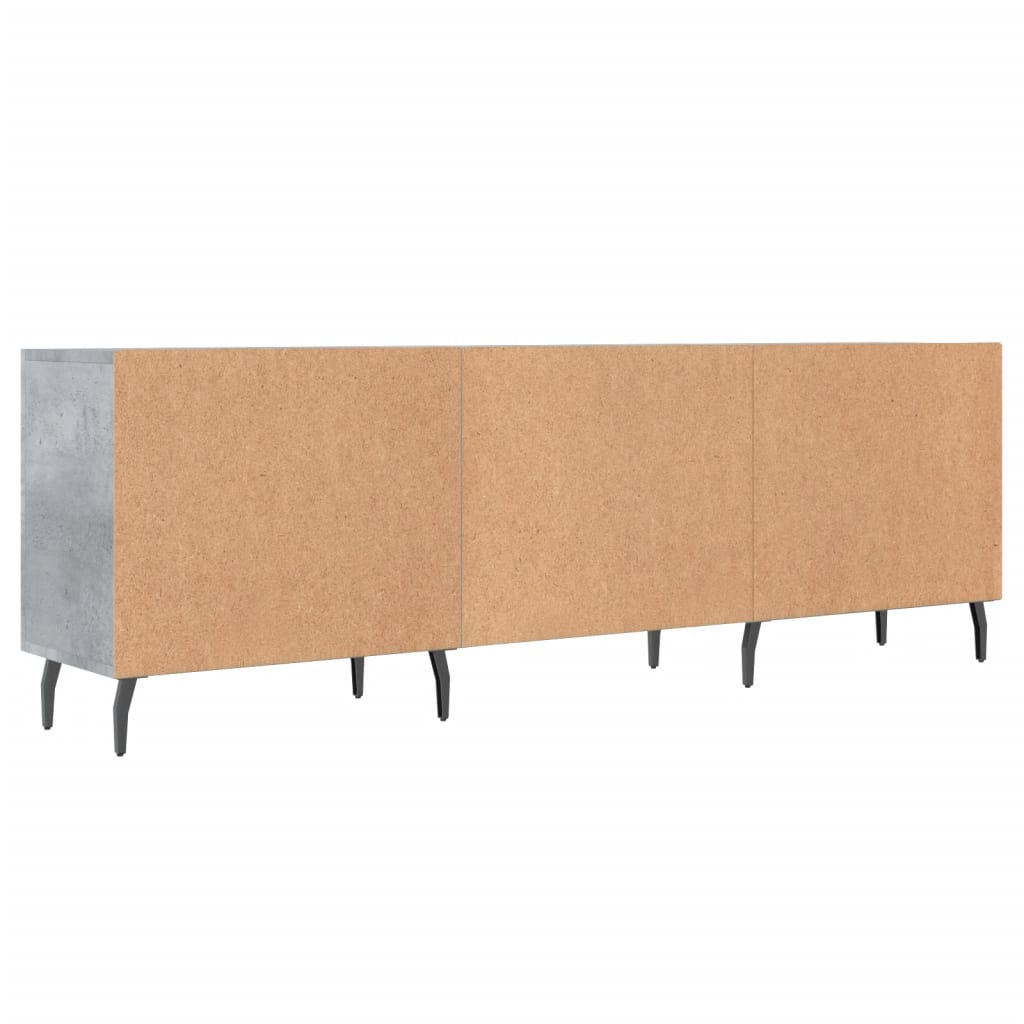 TV-Schrank Betongrau 150x30x50 cm Holzwerkstoff