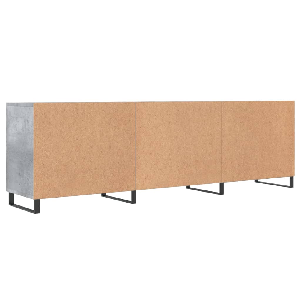 TV-Schrank Betongrau 150x30x50 cm Holzwerkstoff
