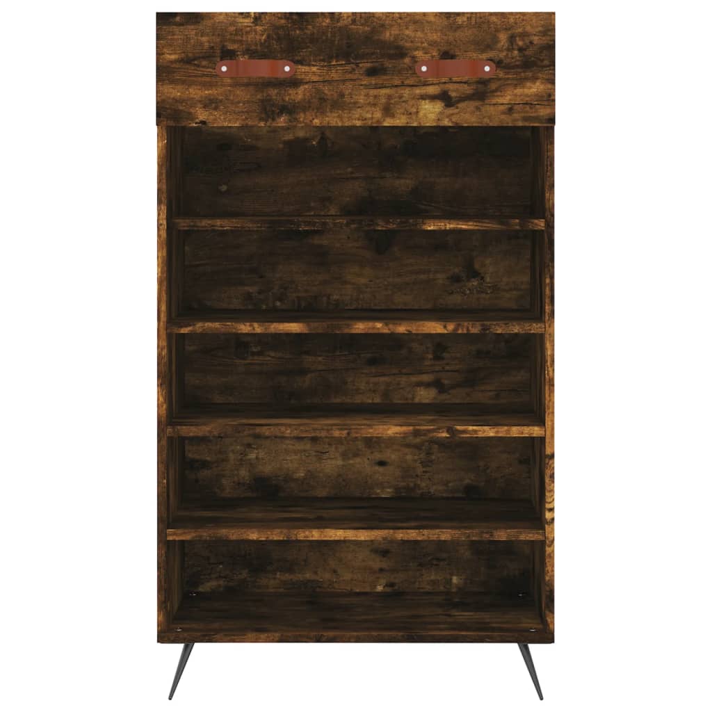 Schuhschrank Räuchereiche 60x35x105 cm Holzwerkstoff