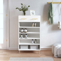 Thumbnail for Schuhschrank Weiß 60x35x105 cm Holzwerkstoff