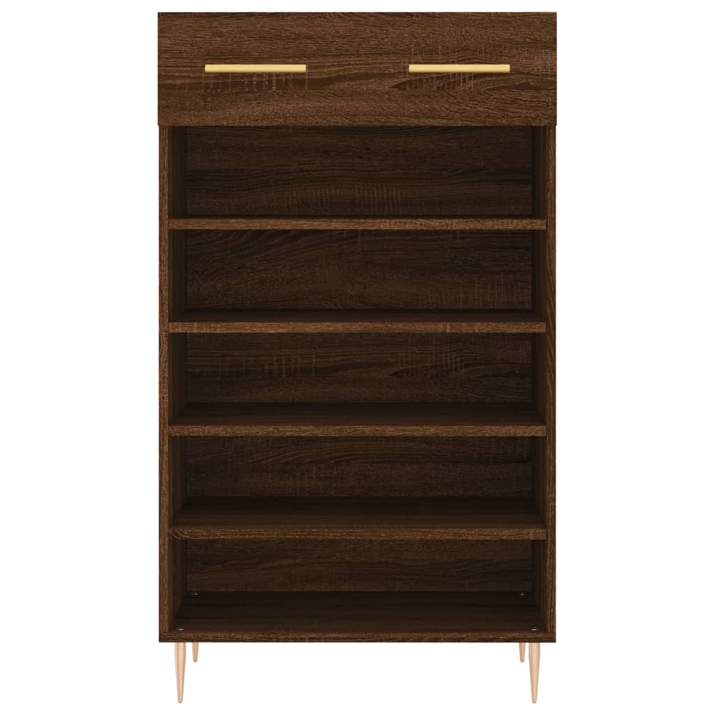 Schuhschrank Braun Eichen-Optik 60x35x105 cm Holzwerkstoff