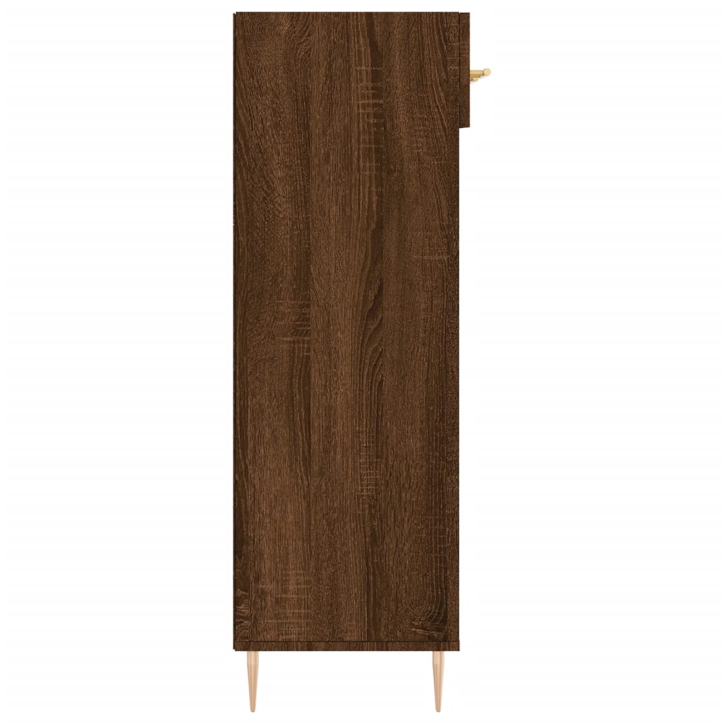 Schuhschrank Braun Eichen-Optik 60x35x105 cm Holzwerkstoff
