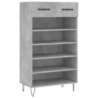 Thumbnail for Schuhschrank Betongrau 60x35x105 cm Holzwerkstoff
