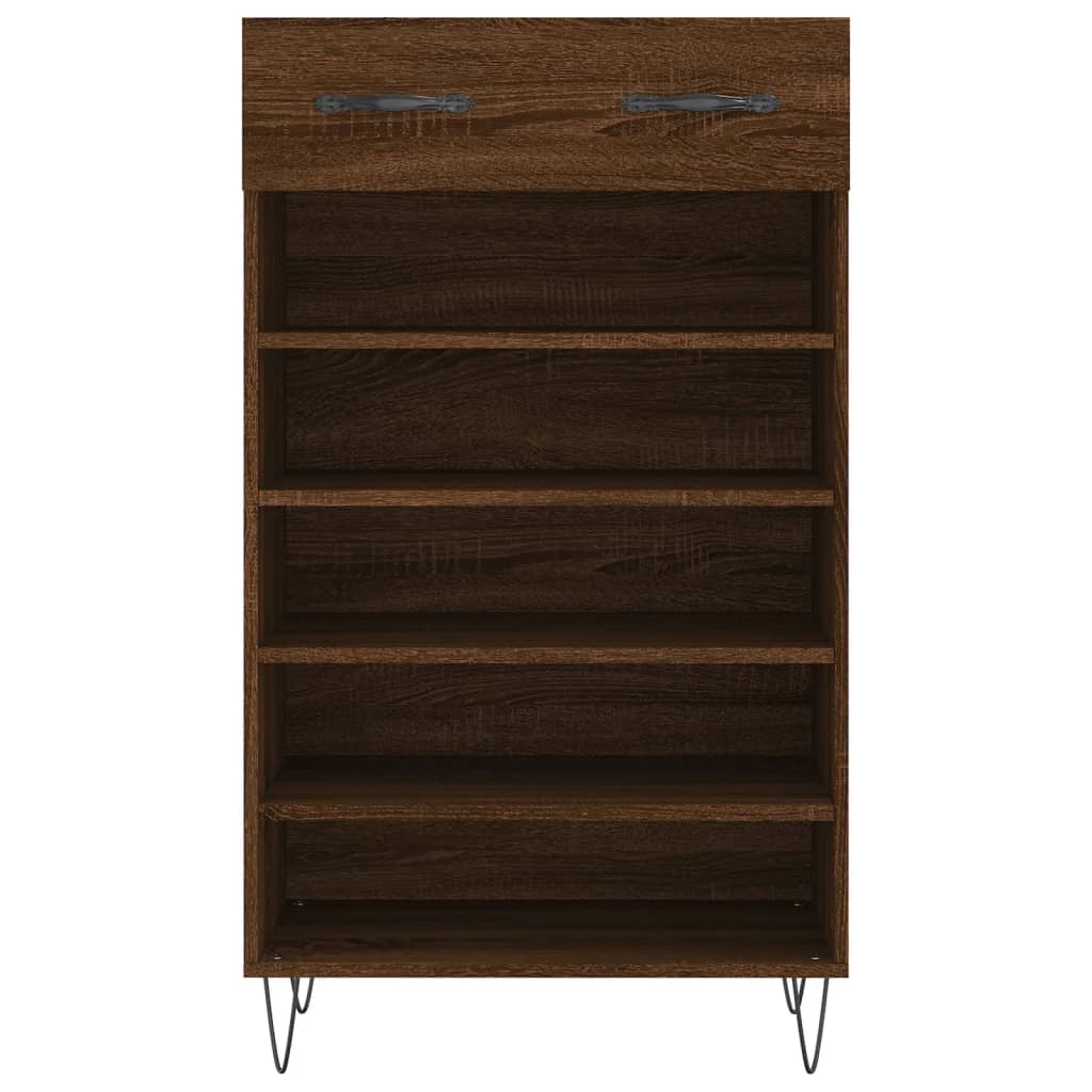 Schuhschrank Braun Eichen-Optik 60x35x105 cm Holzwerkstoff