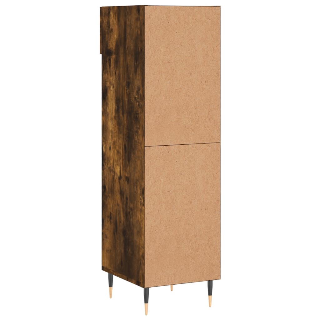Schuhschrank Räuchereiche 30x35x105 cm Holzwerkstoff