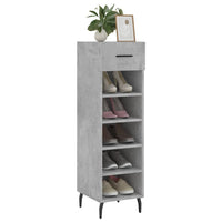 Thumbnail for Schuhschrank Betongrau 30x35x105 cm Holzwerkstoff