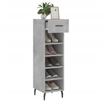 Thumbnail for Schuhschrank Betongrau 30x35x105 cm Holzwerkstoff