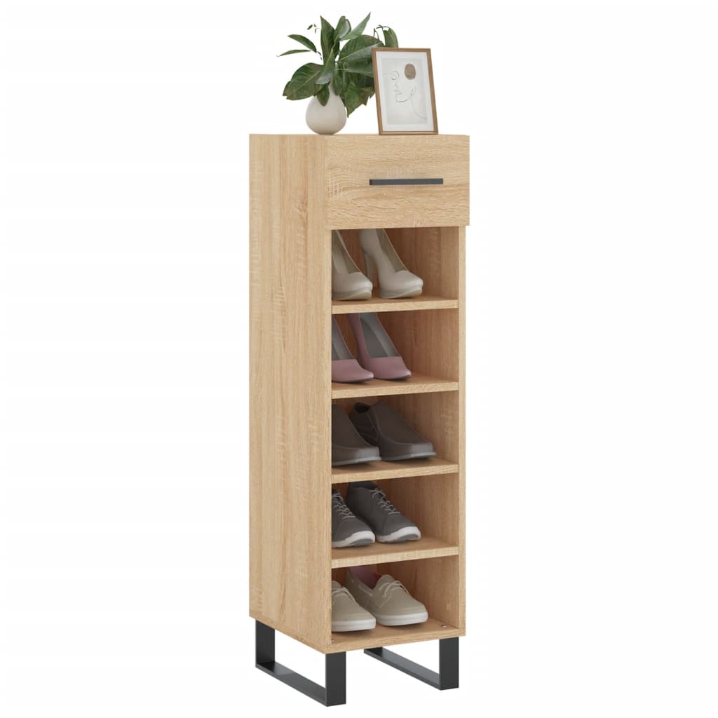 Schuhschrank Sonoma-Eiche 30x35x105 cm Holzwerkstoff