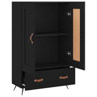 Thumbnail for Highboard Schwarz 69,5x31x115 cm Holzwerkstoff
