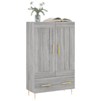 Thumbnail for Highboard Grau Sonoma 69,5x31x115 cm Holzwerkstoff
