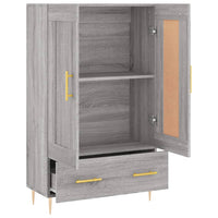 Thumbnail for Highboard Grau Sonoma 69,5x31x115 cm Holzwerkstoff