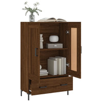 Thumbnail for Highboard Braun Eichen-Optik 69,5x31x115 cm Holzwerkstoff