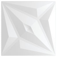 Thumbnail for Wandpaneele 48 Stk. Weiß 50x50 cm EPS 12 m² Stern