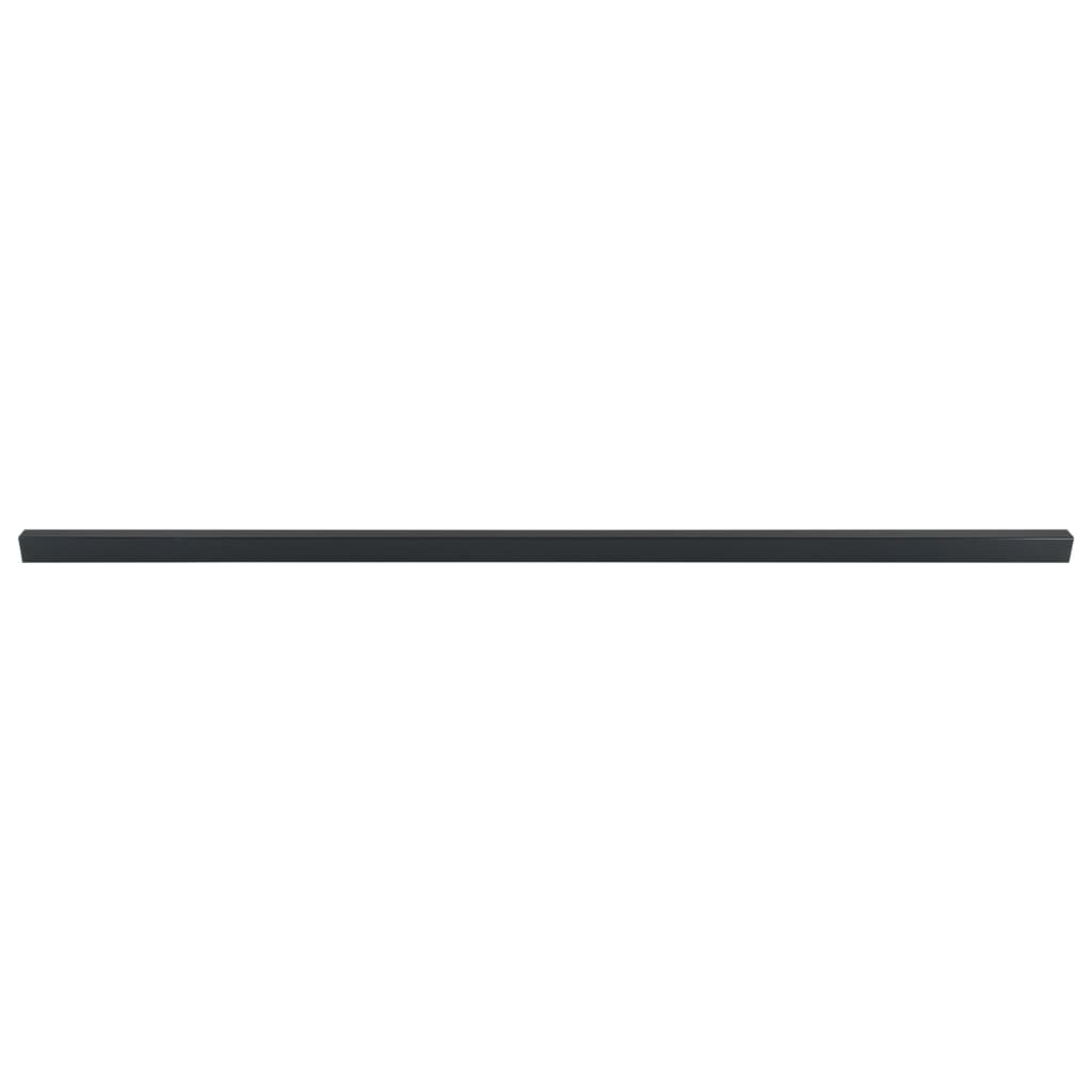 Zaunpfosten 20 Stk. Grau 240 cm Stahl