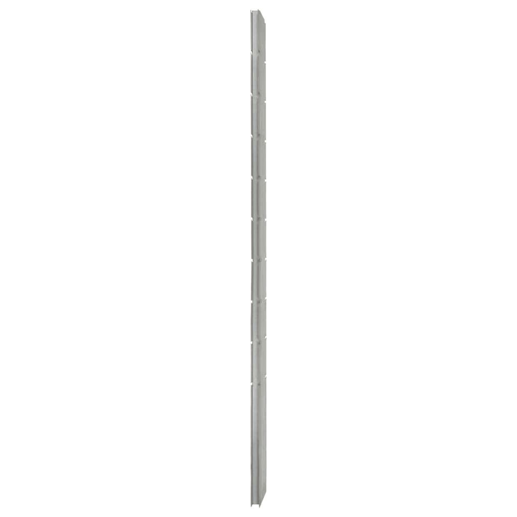 Zaunpfosten 20 Stk. Silbern 240 cm Verzinkter Stahl