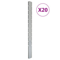 Thumbnail for Zaunpfosten 20 Stk. Silbern 260 cm Verzinkter Stahl