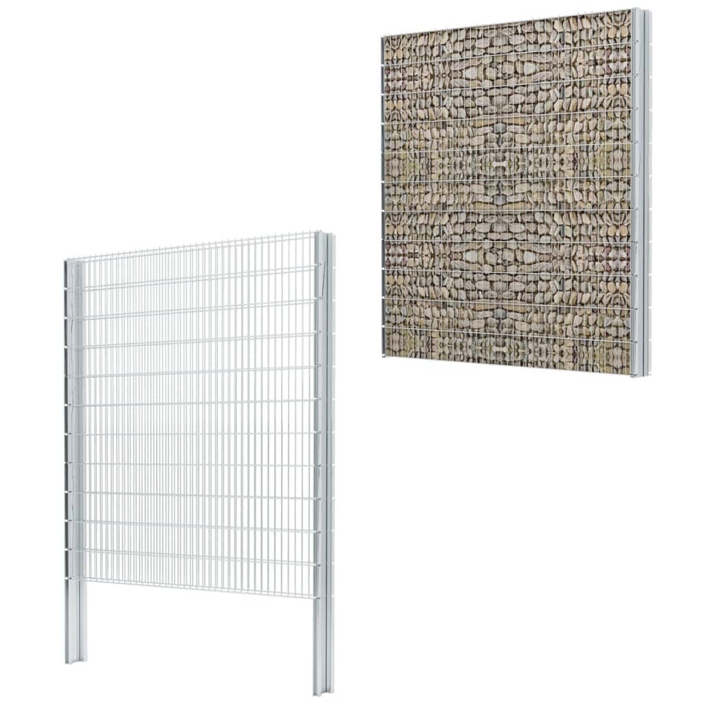 Zaunpfosten 20 Stk. Silbern 280 cm Verzinkter Stahl