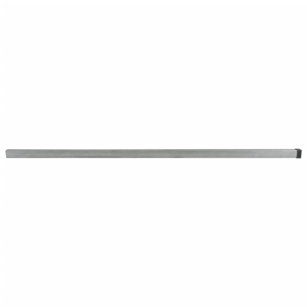 Zaunpfosten 30 Stk. Silbern 260 cm Stahl