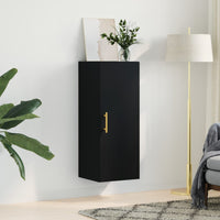 Thumbnail for Wandschrank Schwarz 34,5x34x90 cm