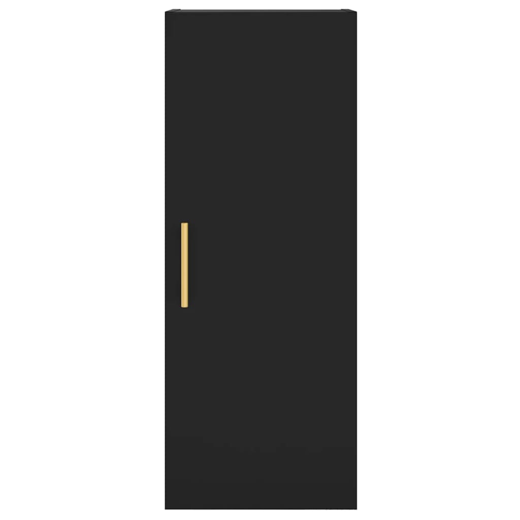 Wandschrank Schwarz 34,5x34x90 cm