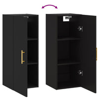 Thumbnail for Wandschrank Schwarz 34,5x34x90 cm