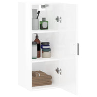 Thumbnail for Wandschrank Hochglanz-Weiß 34,5x34x90 cm