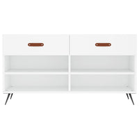 Thumbnail for Schuhbank Weiß 102x35x55 cm Holzwerkstoff