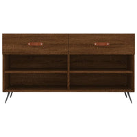 Thumbnail for Schuhbank Braun Eichen-Optik 102x35x55 cm Holzwerkstoff