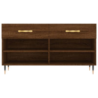 Thumbnail for Schuhbank Braun Eichen-Optik 102x35x55 cm Holzwerkstoff