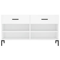 Thumbnail for Schuhbank Weiß 102x35x55 cm Holzwerkstoff