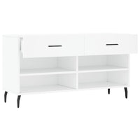 Thumbnail for Schuhbank Weiß 102x35x55 cm Holzwerkstoff