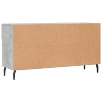 Thumbnail for Schuhbank Betongrau 102x35x55 cm Holzwerkstoff