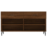 Thumbnail for Schuhbank Braun Eichen-Optik 102x35x55 cm Holzwerkstoff