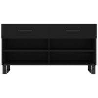 Thumbnail for Schuhbank Schwarz 102x35x55 cm Holzwerkstoff