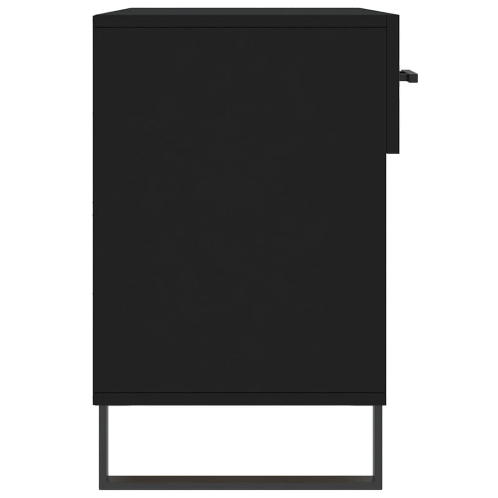 Schuhbank Schwarz 102x35x55 cm Holzwerkstoff