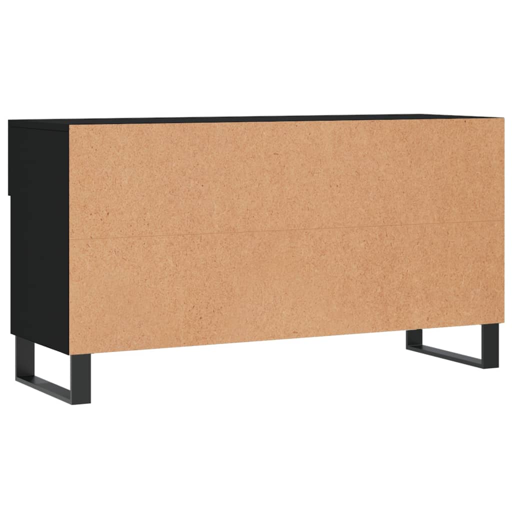 Schuhbank Schwarz 102x35x55 cm Holzwerkstoff