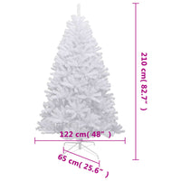 Thumbnail for Künstlicher Weihnachtsbaum Klappbar Beschneit 210 cm