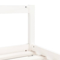 Thumbnail for Kinderbett Weiß 80x200 cm Massivholz Kiefer