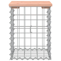 Thumbnail for Gartenbank aus Gabionen 33x31x42 cm Massivholz Douglasie