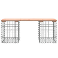 Thumbnail for Gartenbank aus Gabionen 103x31x42 cm Massivholz Douglasie