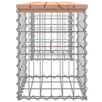 Thumbnail for Gartenbank aus Gabionen 103x31x42 cm Massivholz Douglasie