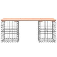 Thumbnail for Gartenbank aus Gabionen 103x31x42 cm Massivholz Douglasie