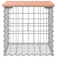Thumbnail for Gartenbank aus Gabionen 43x44x42 cm Massivholz Douglasie
