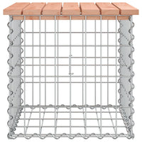 Thumbnail for Gartenbank aus Gabionen 43x44x42 cm Massivholz Douglasie