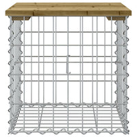 Thumbnail for Gartenbank aus Gabionen 43x44x42 cm Kiefernholz Imprägniert